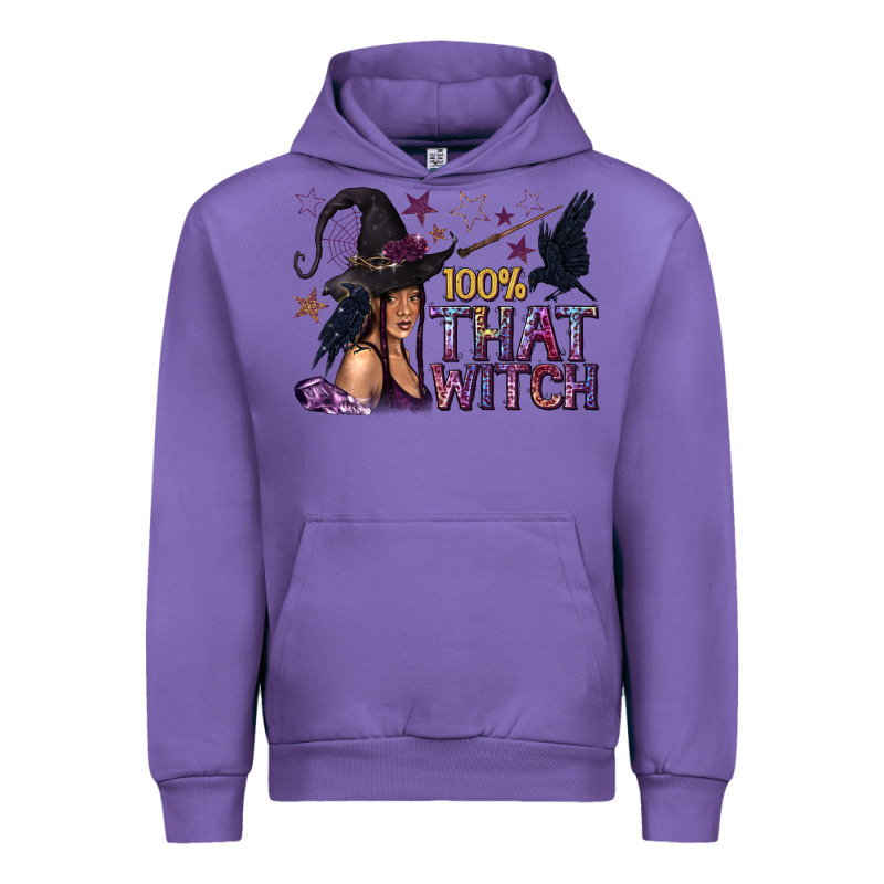 100% That Witch Black Afro Witch Urban Hoodie by texasbilliewilder | Teevron