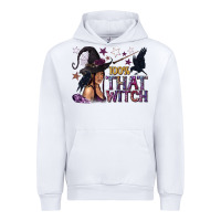 White 100% That Witch Black Afro Witch Urban Hoodie - texasbilliewilder