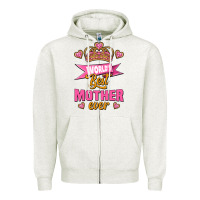 Oatmeal Heather world's best mother ever Zipper Hoodie - Jasminsmagicworld