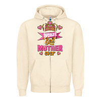 Sandshell world's best mother ever Zipper Hoodie - Jasminsmagicworld