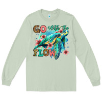 Matcha go with the flow floral turtle Long Sleeve Tee - Jasminsmagicworld