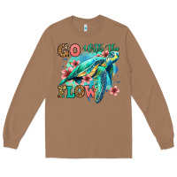 Toasted Coconut go with the flow floral turtle Long Sleeve Tee - Jasminsmagicworld