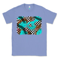 Colony Blue race day turquoise background Classic Tee - AdoDesignShop