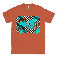 Copper race day turquoise background Classic Tee - AdoDesignShop