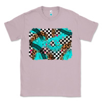 Lilac race day turquoise background Classic Tee - AdoDesignShop