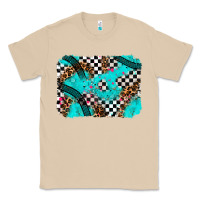 Mushroom race day turquoise background Classic Tee - AdoDesignShop