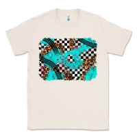 Natural race day turquoise background Classic Tee - AdoDesignShop