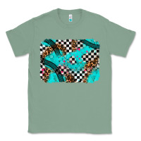 Sage race day turquoise background Classic Tee - AdoDesignShop