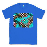 True Royal race day turquoise background Classic Tee - AdoDesignShop