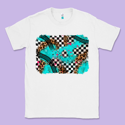Race Day Turquoise Background Classic Tee Designed By Adodesignshop