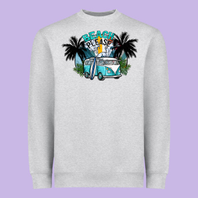 Beach Please Heavyweight Sweatshirt Designed By Sublimationcraftshop
