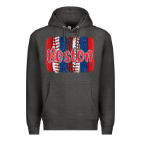 Charcoal Heather boston baseball team spirit brushstrokes Premium Hoodie - Artiststas