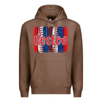 Chestnut boston baseball team spirit brushstrokes Premium Hoodie - Artiststas
