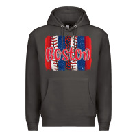 Smoke boston baseball team spirit brushstrokes Premium Hoodie - Artiststas