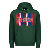 Sports Green boston baseball team spirit brushstrokes Premium Hoodie - Artiststas