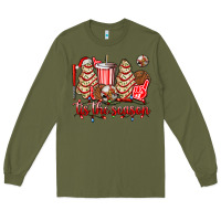 Army Green tis the season christmas tree  cake baseball Long Sleeve Tee - AdoDesignShop