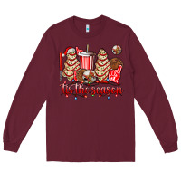 Burgundy tis the season christmas tree  cake baseball Long Sleeve Tee - AdoDesignShop