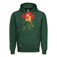 Sports Green Ketchup And Mustard Rose Zipper Hoodie - LillyAllenDesigns