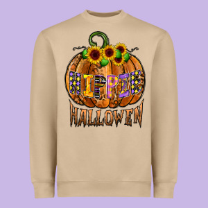 Hippie Halloween Heavyweight Sweatshirt Designed By Cowhidedigitalart