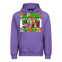 Halloween Coffee Cups Urban Hoodie | Teevron