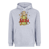 Heather Grey sparkly champagne Heavyweight Hoodie - MaliasSmallBusiness