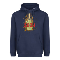 Navy sparkly champagne Heavyweight Hoodie - MaliasSmallBusiness
