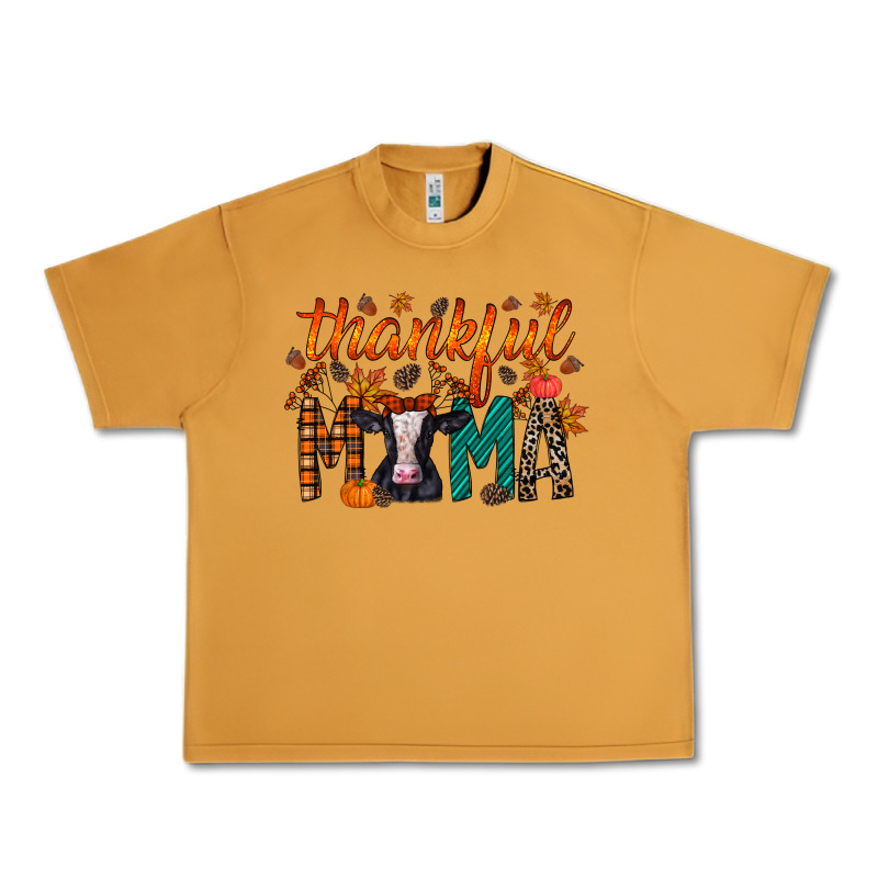 Thankful Mama Holstein Cow Urban Heavy Tee by RacoonDesign | Teevron