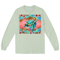 Matcha floral turtle Long Sleeve Tee - Jasminsmagicworld