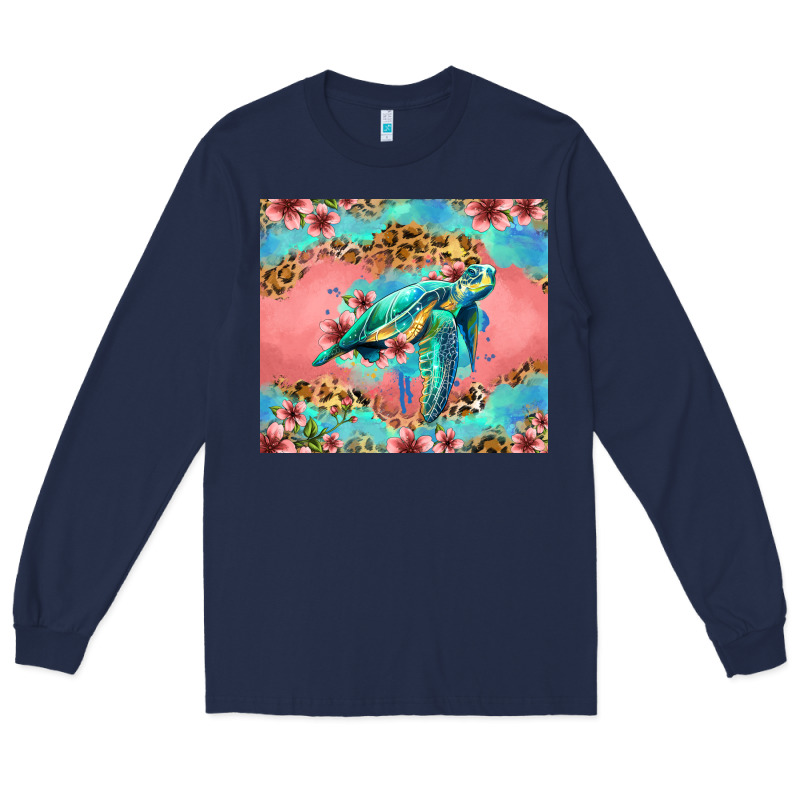 Floral Turtle Long Sleeve Tee by Jasminsmagicworld | Teevron