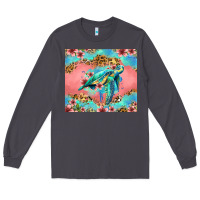 Smoke floral turtle Long Sleeve Tee - Jasminsmagicworld