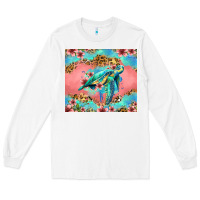 White floral turtle Long Sleeve Tee - Jasminsmagicworld
