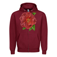 Burgundy Cinco De Mayo Rose Zipper Hoodie - LillyAllenDesigns