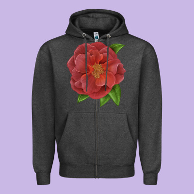 Cinco De Mayo Rose Zipper Hoodie Designed By Lillyallendesigns