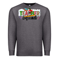 Charcoal Heather teacher squad Premium Sweatshirt - NancyCooperArtShop