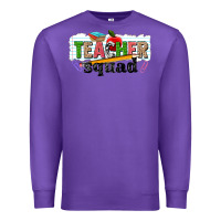 Purple teacher squad Premium Sweatshirt - NancyCooperArtShop