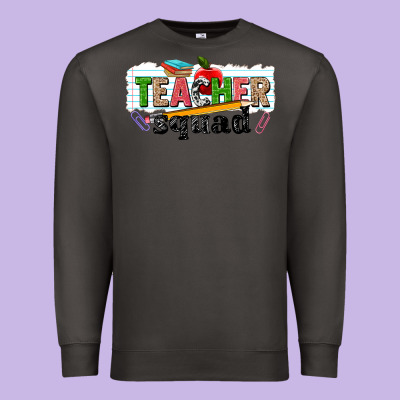 Teacher Squad Premium Sweatshirt Designed By Nancycooperartshop