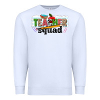 White teacher squad Premium Sweatshirt - NancyCooperArtShop