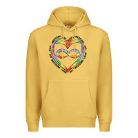 Antique Gold autism heart Premium Hoodie - Artiststas