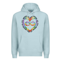 Blue Mist autism heart Premium Hoodie - Artiststas