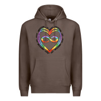 Coffee autism heart Premium Hoodie - Artiststas