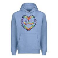 Colony Blue autism heart Premium Hoodie - Artiststas