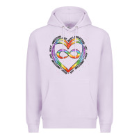 Lilac autism heart Premium Hoodie - Artiststas