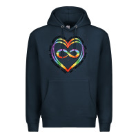 Navy autism heart Premium Hoodie - Artiststas