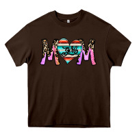 Chocolate Brown girl mom Heavy Core Tee - CowhideDigitalArt