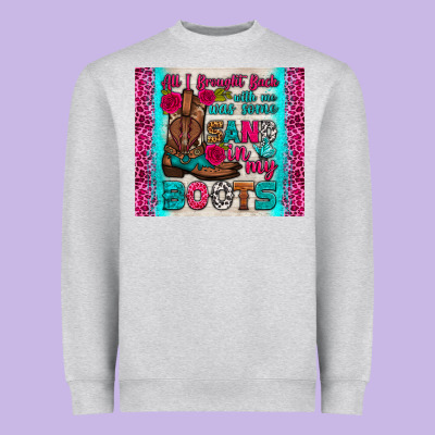 All I Brought Back With Me Was Some Sand In My Boots Tumbler Heavyweight Sweatshirt Designed By Hra Design Shop