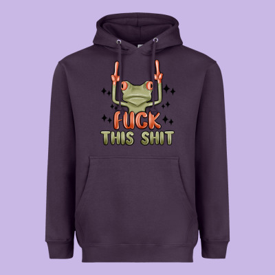 Fuck This Shit Heavyweight Hoodie Designed By Maliassmallbusiness