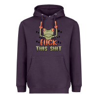 Plum fuck this shit Heavyweight Hoodie - MaliasSmallBusiness