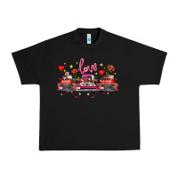 Black valentine's day farm trucks farm animals Urban Heavy Tee - FaDigitalArtStudio