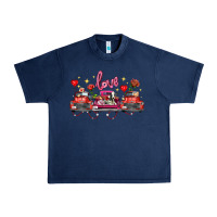 Navy valentine's day farm trucks farm animals Urban Heavy Tee - FaDigitalArtStudio