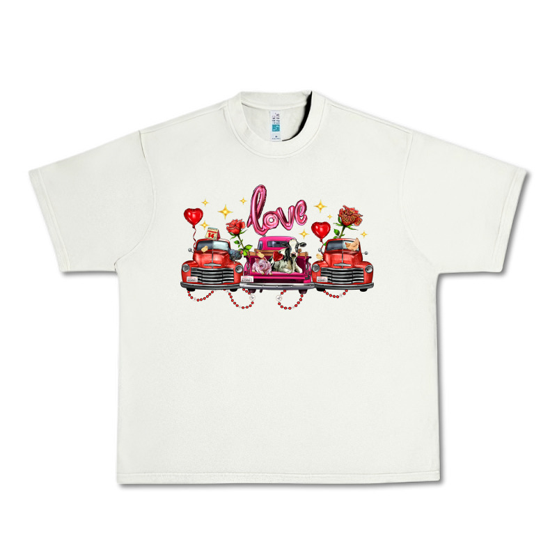 Valentine's Day Farm Trucks Farm Animals Urban Heavy Tee by FaDigitalArtStudio | Teevron